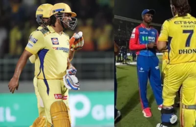 दर्द के बावजूद तूफानी पारी खेल गए माही, MS Dhoni की ये फोटो देख फैंस भी रह गए हैरान