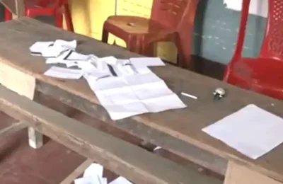 मणिपुर में हिंसा के बाद रोका गया मतदान, महिलाओं ने जमकर मचाया हंगामा