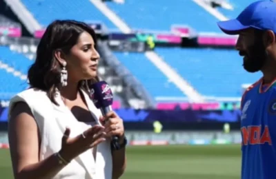 पाकिस्तान को पटकने के बाद जसप्रीत बुमराह ने पत्नी को दिया इंटरव्यू, जाते-जाते कह दी ऐसी बात, संजना नहीं रोक पाईं हंसी