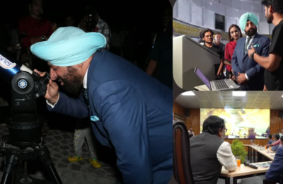 राज्यपाल गुरमीत सिंह ने ARIES से देखा तारामंडल, बताया अद्भुत अनुभव