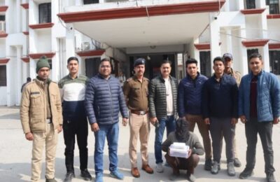 रुद्रपुर जनपद की एंटी नारकोटिक्स टास्क फोर्स ने चार लाख की चरस के साथ एक तस्कर को किया गिरफ्तार