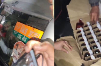 हल्द्वानी: में मतदान से एक दिन पहले भाजपा नेता की गाड़ी से शराब बरामद, लोगों ने काटा हंगामा