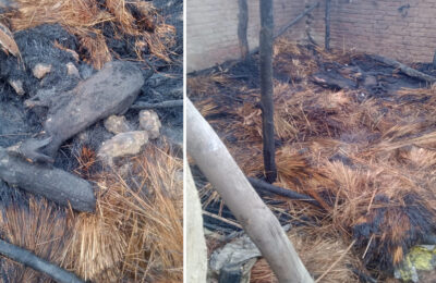 घर में आग का तांडव…15 बकरियां जिंदा जलीं और दो लोग झुलसे