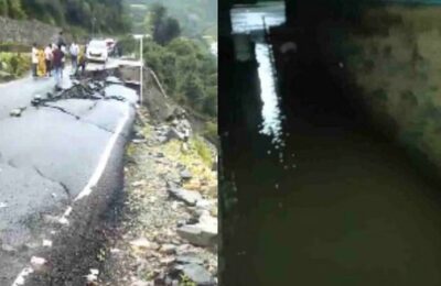 उत्तराखंड: भारी बारिश से केदारनाथ यात्रा ठप, श्रीनगर में जलभराव, यमुनोत्री में सड़क धंसने से फंसे यात्री
