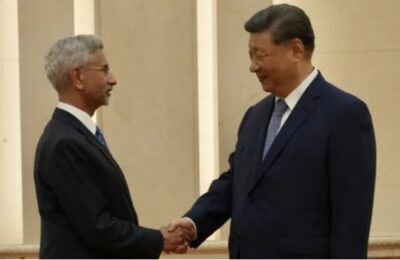 विदेश मंत्री जयशंकर की चीनी राष्ट्रपति शी चिनफिंग से मुलाकात, भारत-चीन रिश्तों पर चर्चा