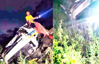 कर्णप्रयाग के कालेश्वर में ट्रक अनियंत्रित होकर खाई में गिर गया,  हादसे में ट्रक चालक की मौत